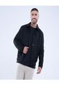 Chaqueta Para Hombre Bomber Color Negro Marca Ostu #60080160 de Ostu