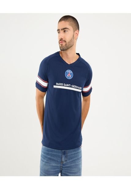 Camiseta Para Hombre Manga Corta Cuello Redondo Color Azul Marca Ostu #60091766
