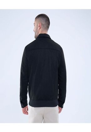 Chaqueta Para Hombre Bomber Color Negro Marca Ostu #60080160