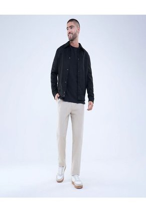 Chaqueta Para Hombre Bomber Color Negro Marca Ostu #60080160