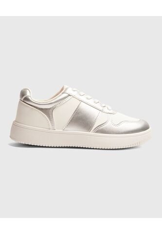 Tenis Para Mujer Casual Color Plata Marca Ostu #40720176 Ostu