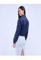 Chaqueta Para Mujer Bomber Color Azul  Marca Ostu #40080217 de Ostu