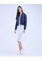 Chaqueta Para Mujer Bomber Color Azul  Marca Ostu #40080217 de Ostu