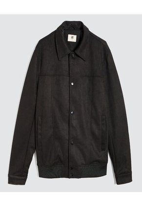 Chaqueta Para Hombre Bomber Color Negro Marca Ostu #60080160