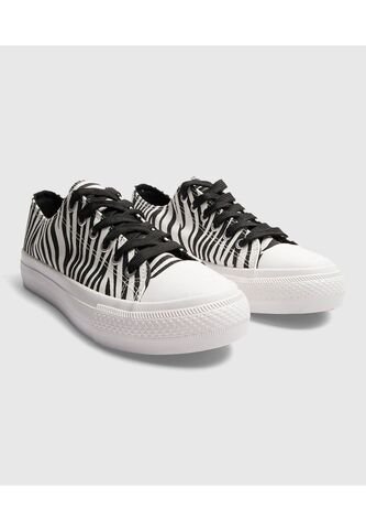 Tenis Para Mujer Canvas Color Blanco Marca Ostu #40720167 Ostu