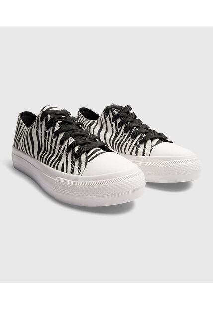 Tenis Para Mujer Canvas Color Blanco Marca Ostu #40720167