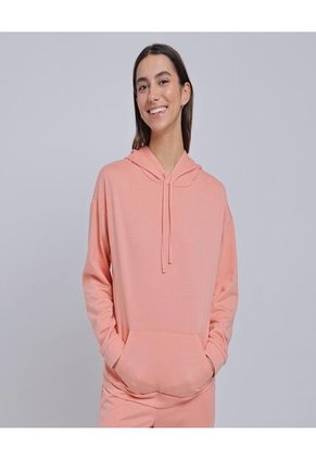 Buzo Para Mujer Hoodie Color Coral Marca Ostu #40060372