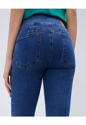 Jean Para Mujer Push Up Color Azul Medio Marca Ostu #40160435
