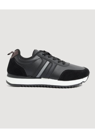 Tenis Casual Urban  Para Hombre Negro Ostu Ostu
