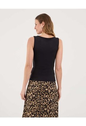 Camiseta Para Mujer Manga Sisa Cuello Redondo Color Negro Marca Ostu #40092513