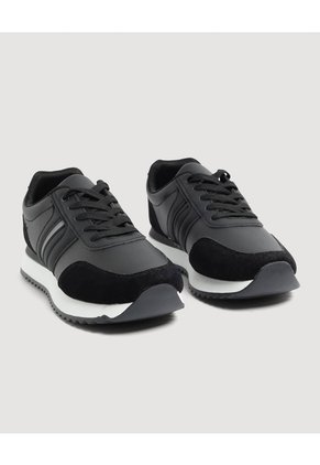 Tenis Casual Urban Para Hombre Negro Ostu