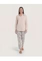 Camisa  Para Mujer Manga Larga Color Beige Marca Ostu #40010362 de Ostu