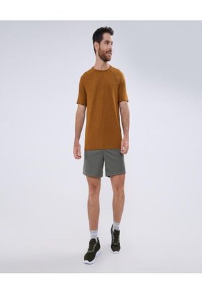 Camiseta Para Hombre Manga Corta Color Mostaza Marca Ostu #60091366