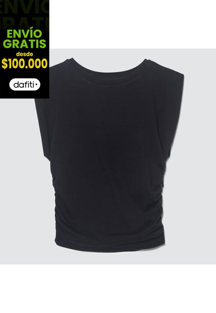 Camiseta Para Mujer Manga Sisa Color Negro Marca Ostu #40091946