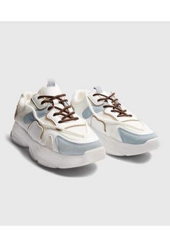 Tenis Para Mujer Chunky Color Blanco Marca Ostu #40720170 Ostu