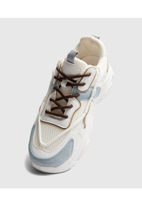 Tenis Para Mujer Chunky Color Blanco Marca Ostu #40720170