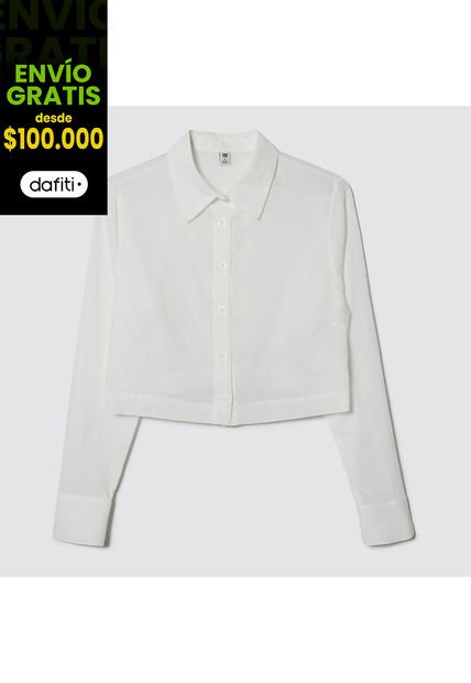 Camisa Para Mujer Manga Larga Color Blanco Marca Ostu #40010172