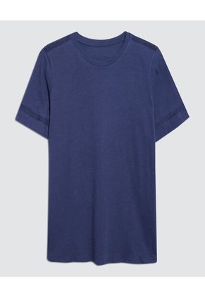 Camiseta Para Mujer Manga Corta Color Azul  Marca Ostu #40091781