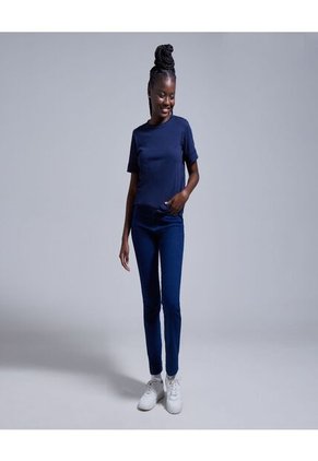 Camiseta Para Mujer Manga Corta Color Azul  Marca Ostu #40091781