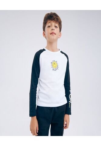 Camiseta Para Niño Manga Larga Color Blanco Marca Ostu #80090149 Ostu