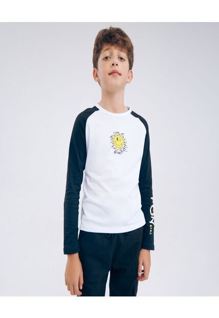 Camiseta Para Niño Manga Larga Color Blanco Marca Ostu #80090149