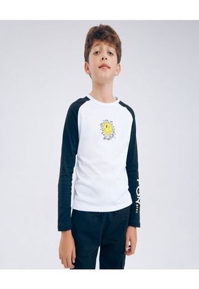 Camiseta Para Niño Manga Larga Color Blanco Marca Ostu #80090149