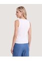 Chaleco Texturizado Cuello V  Para Mujer Marfil Ostu de Ostu