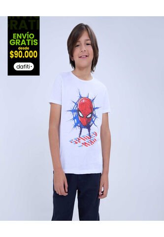 Camiseta Estampada Spider-Man  De Infantil Niño #80090244 Ostu