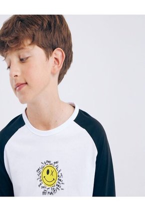 Camiseta Para Niño Manga Larga Color Blanco Marca Ostu #80090149