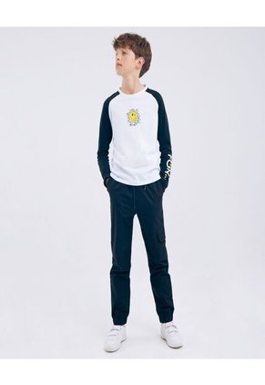 Camiseta Para Niño Manga Larga Color Blanco Marca Ostu #80090149