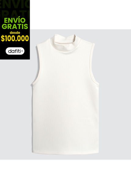 Camiseta Para Mujer Manga Sisa Color Crema Marca Ostu #40091832