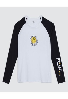 Camiseta Para Niño Manga Larga Color Blanco Marca Ostu #80090149