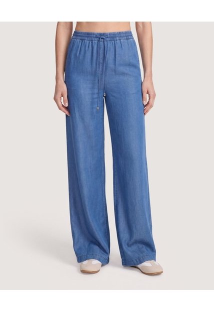 Jeans Wide Leg Para Mujer  Para Mujer Azul Ostu