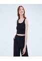Crop Top Para Mujer Manga Sisa Color Negro Marca Ostu #40091329 de Ostu