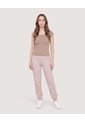 Camiseta Básica Con Botones  Para Mujer Beige Ostu de Ostu