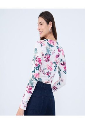 Camiseta Para Mujer Manga Larga Moda Color Rosa Marca Ostu #40092413