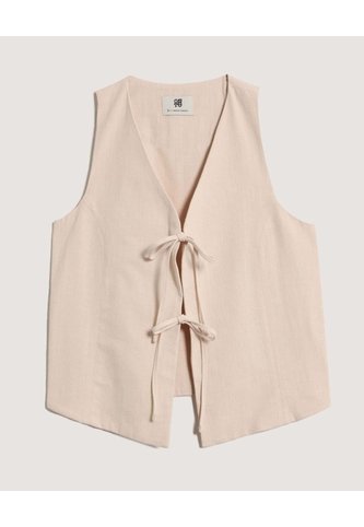Chaleco  Para Mujer Plano Color Beige Marca Ostu #40250029 Ostu
