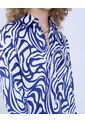 Camisa Para Mujer Manga Larga Color Azul Rey Marca Ostu #40010261 de Ostu