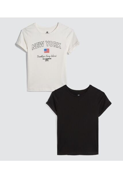 Camiseta Para Niña Manga Corta Color Pack X Marca Ostu #90090241