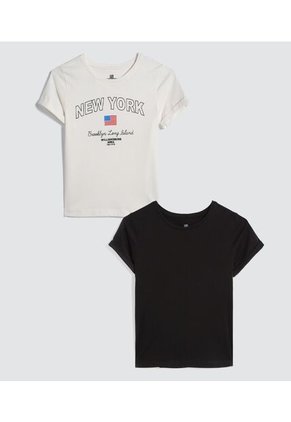 Camiseta Para Niña Manga Corta Color Pack X Marca Ostu #90090241