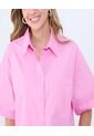 Camisa Para Mujer Manga Corta Color Rosado  Marca Ostu #40010286 de Ostu