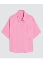 Camisa Para Mujer Manga Corta Color Rosado  Marca Ostu #40010286 de Ostu