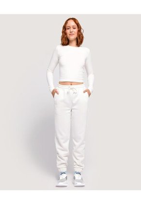 Pantalon Para Mujer Jogger Color Blanco Marca Ostu #40070564