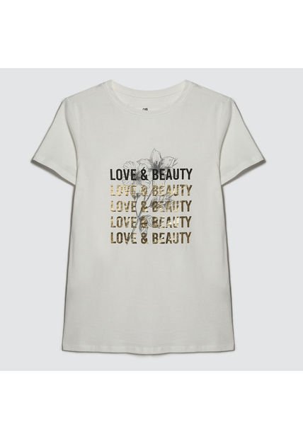 Camiseta Para Mujer Manga Corta Color Blanco Marca Ostu #40092004