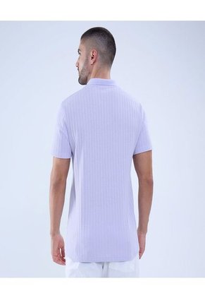 Polo Para Hombre Cuello Tejido Sin Bolsillo Color Lila Marca Ostu #60110697
