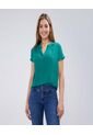 Blusa Para Mujer Manga Corta Color Verde  Marca Ostu #40121079 de Ostu