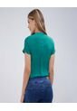 Blusa Para Mujer Manga Corta Color Verde  Marca Ostu #40121079 de Ostu