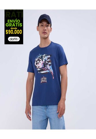 Camiseta Capitán América  Para Hombre #60091531 Ostu Ostu