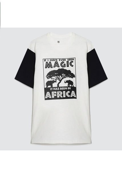 Camiseta Para Hombre Manga Corta Color Blanco Marca Ostu #60091153