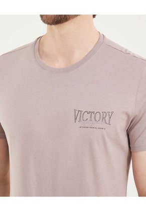 Camiseta Para Hombre Manga Corta Cuello Redondo Color Uva Marca Ostu #60091711